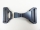 Plastic fastener for bags - model "X" 30 mm black