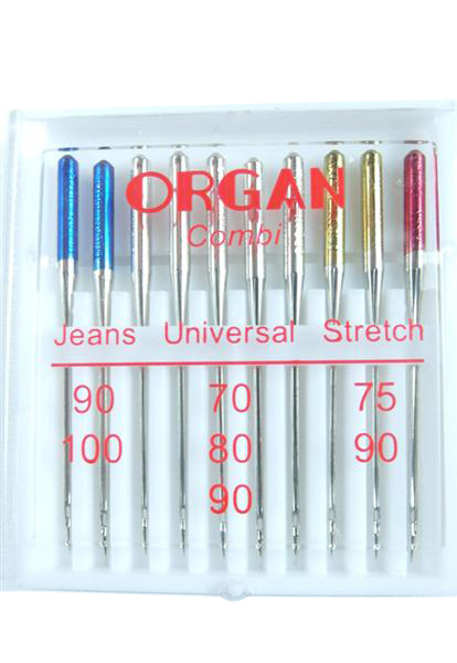 ORGAN - 10 Combi box needles/flat plungers