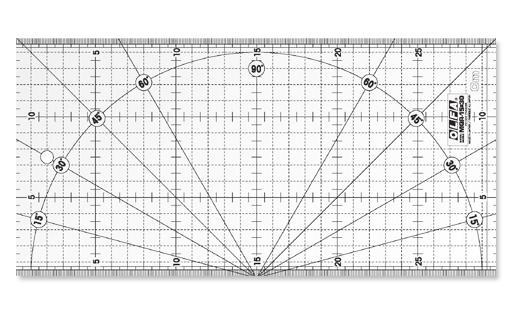 OLFA patchwork rulers in inches and cm