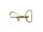 Carabiner hook 20 mm model "Bambo" gold