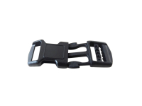 Plastic buckle with 10 mm black curvature