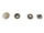 Set of 15 snap fasteners "Moto-medium" ring...