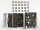 Druckknöpfe "Moto-Groß"  17 mm ohne Werkzeug / 100er Set altmessing