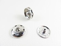 Press fasteners "Mini" for sewing on 5.5 mm / 6 pieces silver