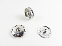 Druckknöpfe zum Annähen 8,5 mm / 6 Stück silber