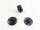 Snap fasteners for sewing on 10 mm / 6 pieces black