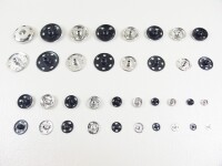 Snap fasteners for sewing on 11 mm / 6 pieces
