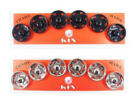 Snap fasteners for sewing on 14 mm / 6 pieces