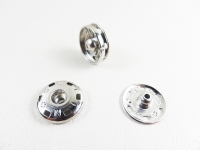 Druckknöpfe zum Annähen 16 mm / 6 Stück silber