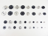 Snap fasteners for sewing on 19 mm / 6 pieces