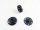 Snap fasteners for sewing on 21 mm / 4 pieces black