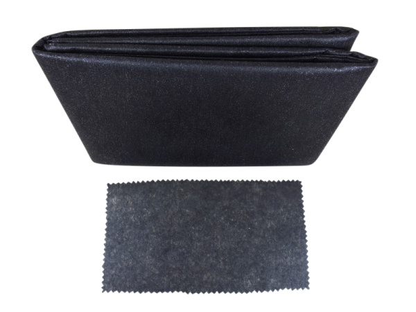 Bügeleinlage Stärke H 200 Einseitig aufbügelbar 3 m x 90 cm 42g/m² schwarz