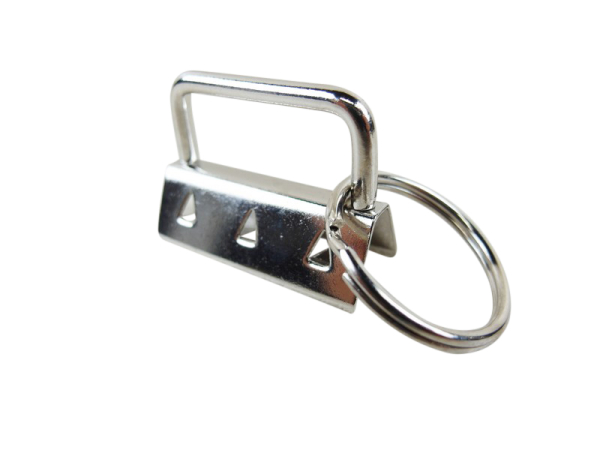 Blanks for lanyards / clip clips / lanyards - 30 mm silver