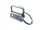Blanks for lanyards / clip clips / lanyards - 20 mm old silver