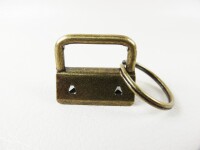 Blanks for lanyards / clip clips / lanyards - 20 mm old brass