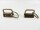 Blanks for lanyards / clip clips / lanyards - 20 mm old brass