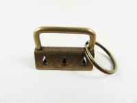 Blanks for lanyards / clip clips / lanyards - 30 mm old brass