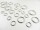 Round ring / metal ring - silver 16 mm / welded