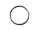 Round ring / metal ring - silver 40 mm / welded