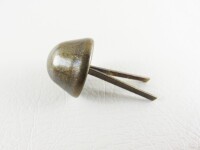 Bag feet / floor gliders / 4 pieces = 1 set - model "Italy" 14 mm old brass