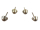 Bag feet / floor gliders / 4 pieces = 1 set - model...