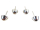 Bag feet / floor gliders / 4 pieces = 1 set - model...