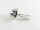 Bag feet / floor gliders / 4 pieces = 1 set - model "Italy" 14 mm silver