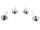 Bag feet / floor gliders / 4 pieces = 1 set - model...