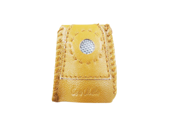 Leather thimble with metal disc from Sew Mate/ size L