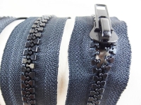 Delrin VISLON JUMBO zipper sold by the meter plastic teeth 10 mm / loose - black