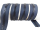 Delrin VISLON JUMBO zipper sold by the meter plastic teeth 10 mm / loose - black