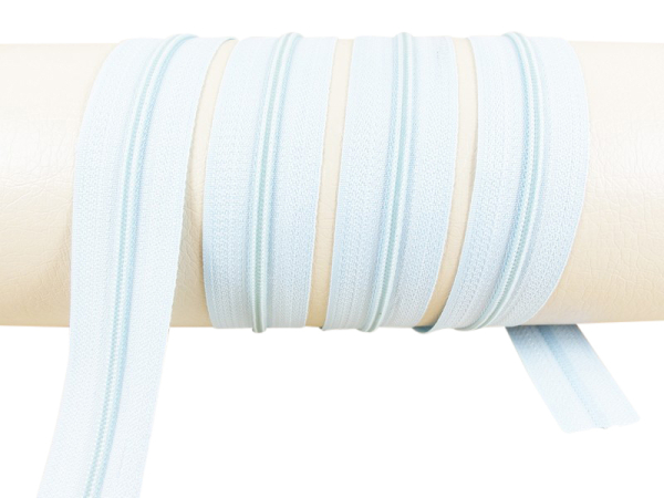 Endlos-Reißverschluss Modell "Holiday" 3 mm (für Lang-Zipper) baby-blau