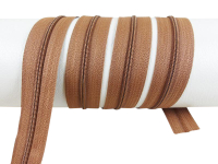 Endlos-Reißverschluss Modell "Holiday" 3 mm (für Lang-Zipper) kupferbraun