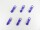 Zipper - long model "Holiday" 3 mm purple
