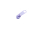 Zipper - long model "Holiday" 3 mm light purple