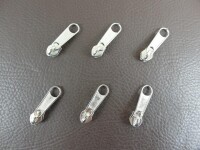 Zipper - lang Modell "Holiday" 3 mm  silber