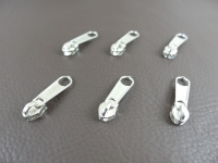 Zipper - lang Modell "Holiday" 3 mm  silber