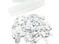 Zipper 3 mm spiral model-short white