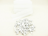 Zipper 3 mm spiral model-short white