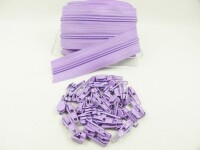 Zipper 3 mm Spirale Modell-kurz hell-lila