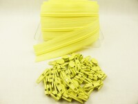 Zipper 3 mm Spirale Modell-kurz zart-gelb
