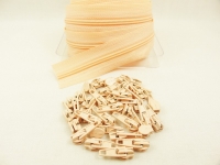Zipper 3 mm Spirale Modell-kurz apricot