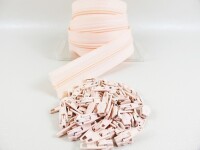 Zipper 3 mm Spirale Modell-kurz  lachs