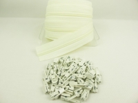 Zipper 3 mm Spirale Modell-kurz creme-weiß