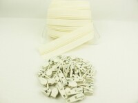 Zipper 3 mm Spirale Modell-kurz hellelfenbein