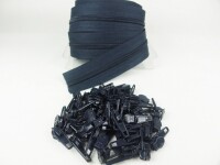 Zipper 3 mm Spirale Modell-kurz graphitblau