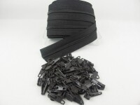 Zipper 3 mm Spirale Modell-kurz sepiabraun