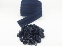 Zipper 3 mm Spirale Modell-kurz marineblau