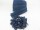 Zipper 3 mm Spirale Modell-kurz grau-blau