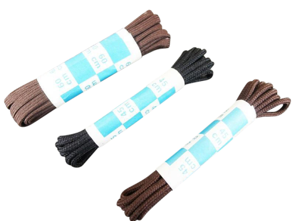 Schnürsenkel in 45 cm & 60 cm Länge / schwarz und braun